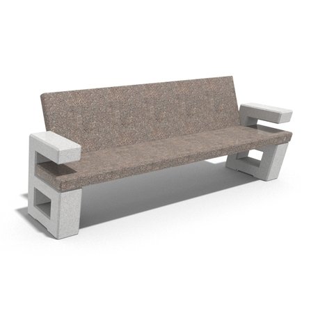 Concrete bench '200x61x83cm / BS-252'