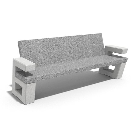 Concrete bench '200x61x83cm / BS-252'