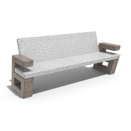 Concrete bench '200x61x83cm / BS-252'