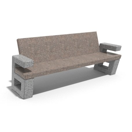 Concrete bench '200x61x83cm / BS-252'