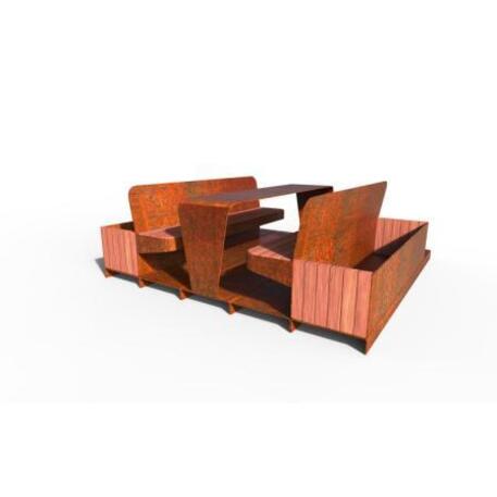 Metal bench + table 'Picnic_IROKO_STF/23-04-04_04/MDL'