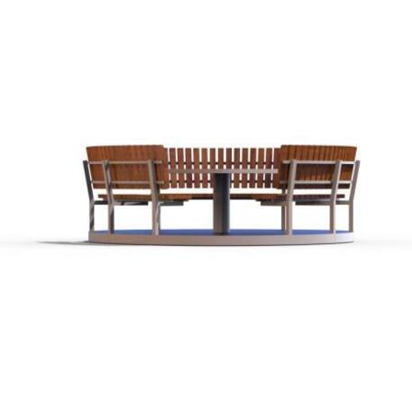 Metal bench + table 'Picnic_IROKO_STF/21-04-07_01/MDL'