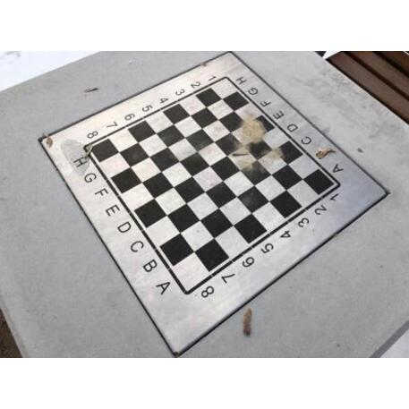 Metalowy stół do gry w szachy 'STF/19-13-02/MDL'