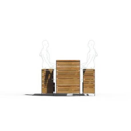 Metal bench + table 'Picnic_IROKO_STF/22-02-23/MDL'