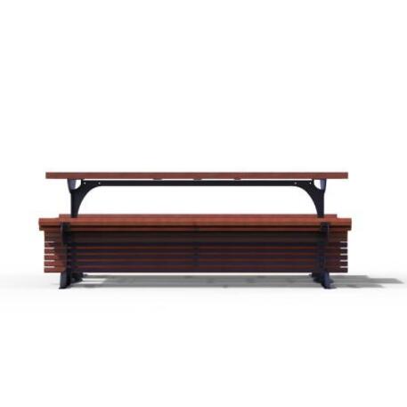 Metal bench + table 'Picnic_IROKO_STF/20-13-05_03/MDL'