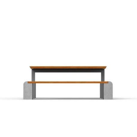 Lauko / Vidaus betoninis suolas ir stalas poilsiui 'STF/20-02-49/MDL'