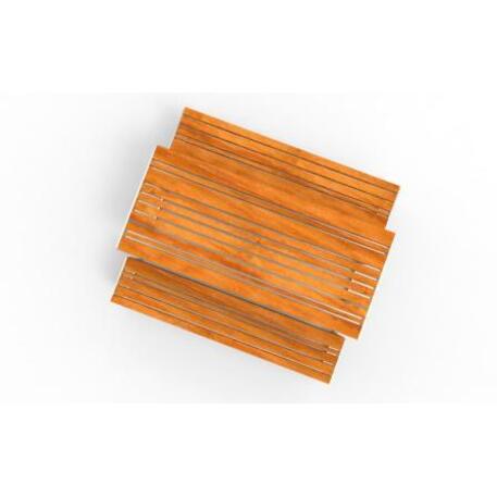 Lauko / Vidaus medinis suoliukas ir stalas iš IROKO medienos 'STF/20-02-38_01/MDL'