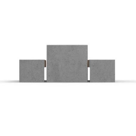 Lauko / Vidaus betoninis suolas ir stalas poilsiui 'STF/20-02-24_03/MDL'