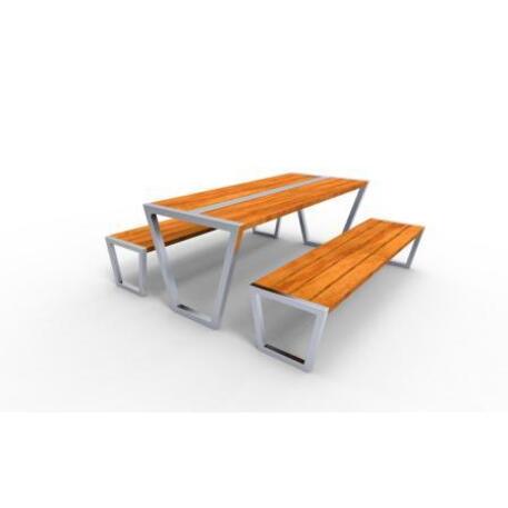 Metal bench + table 'Picnic_IROKO_STF/20-02-22/MDL'