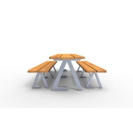 Metal bench + table 'Picnic_IROKO_STF/20-02-06/MDL'