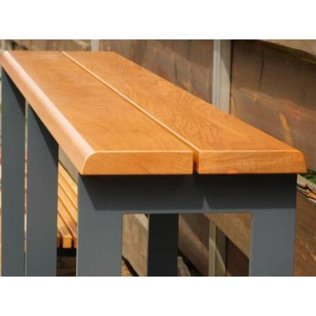 Lauko / Vidaus medinis suoliukas ir stalas iš IROKO medienos 'STF/19-04-34_02/MDL'