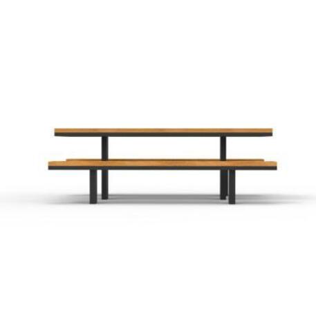 Lauko / Vidaus medinis suoliukas ir stalas iš IROKO medienos 'STF/19-02-52/MDL'