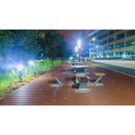 Metal bench + table 'Picnic_IROKO_STF/18-02-09_01/MDL'