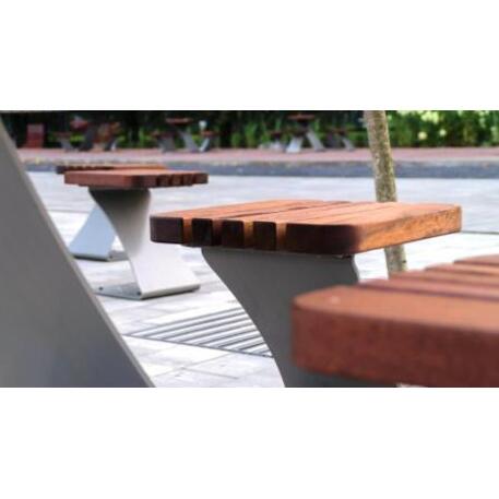 Metāla sols + galds 'Picnic_IROKO_STF/18-02-09_01/MDL'