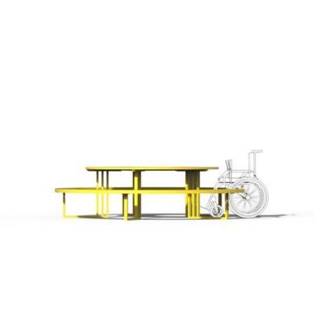 Metal bench + table 'Picnic_IROKO_STF/13-04-79_03/MDL'