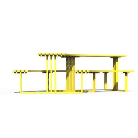 Metal bench + table 'Picnic_STF/13-04-79_02/MDL'