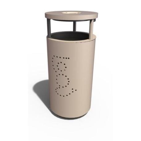 Metal litter bin 'STF/22-07-05/40L'