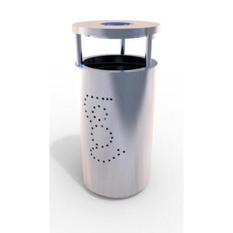 Metal litter bin 'STF/22-07-05/40L'