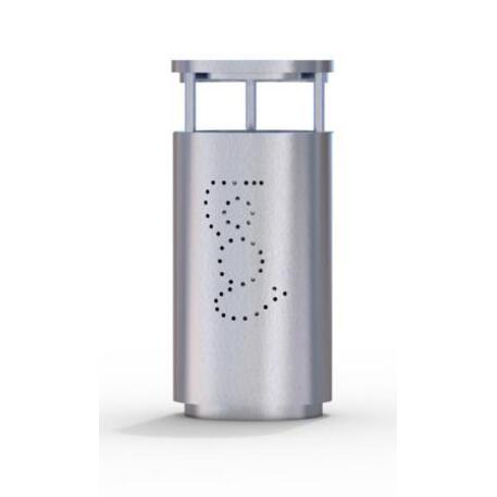 Metal litter bin 'STF/22-07-05/40L'