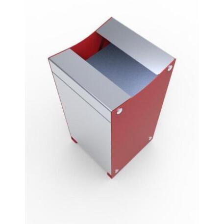 Metal litter bin 'STF/20-07-25/60L'