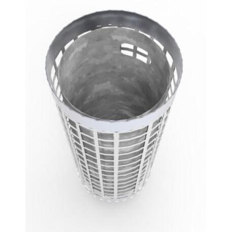 Metal litter bin 'STF/20-07-10/45L'