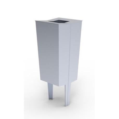 Metal litter bin 'STF/19-07-35/50L'