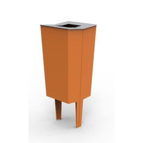 Metal litter bin 'STF/19-07-35/50L'