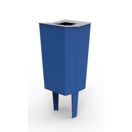 Metal litter bin 'STF/19-07-35/50L'