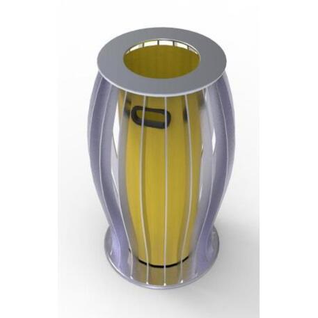 Metal litter bin 'STF/19-07-32/50L'