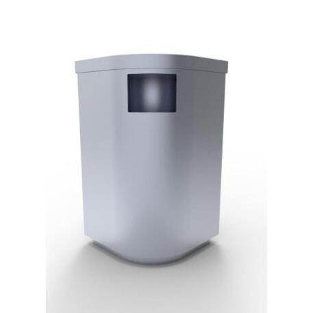 Metal litter bin 'STF/19-07-27/55L'