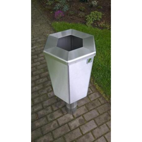 Metal litter bin 'STF/19-07-26/40L'