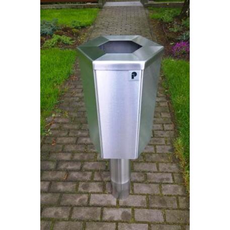 Metal litter bin 'STF/19-07-26/40L'