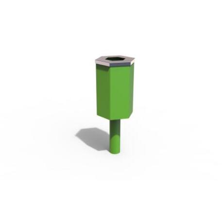 Metal litter bin 'STF/19-07-26/40L'