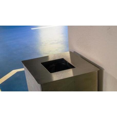 Metal litter bin 'STF/19-07-25/35L'