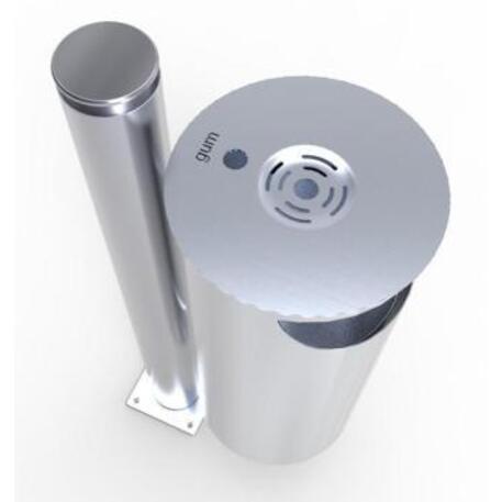 Metal litter bin 'STF/19-07-17/70L'