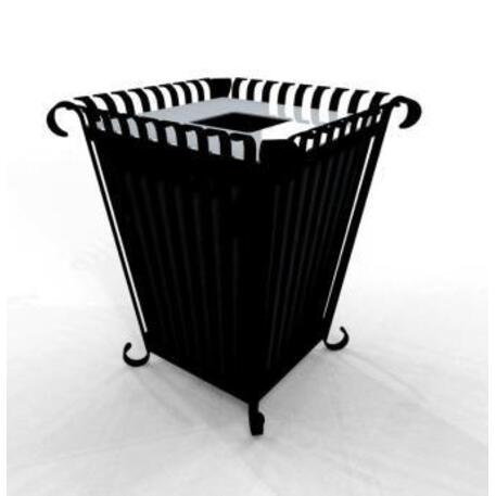 Metal litter bin 'STF/19-07-01/40L'