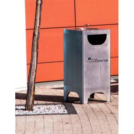 Metal litter bin 'STF/18-07-74/70L'