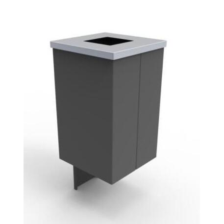 Metal litter bin 'STF/18-07-65/60L'