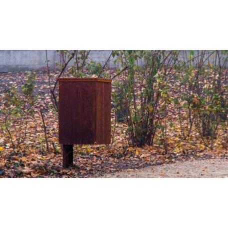 Metal litter bin 'STF/18-07-65/60L'