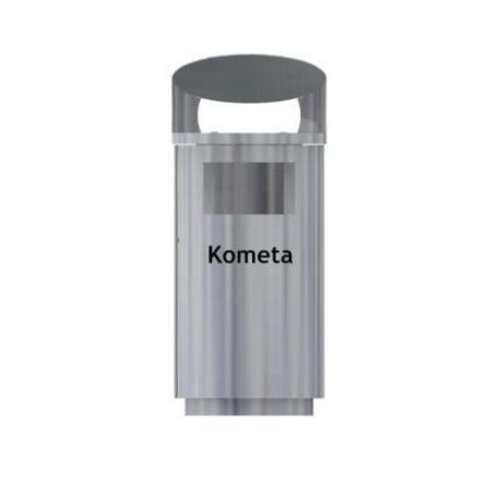 Metal litter bin 'STF/18-07-63/50L'