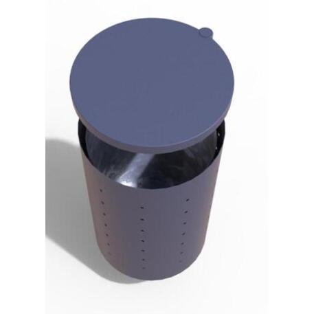 Metal litter bin 'STF/18-07-54/70L'