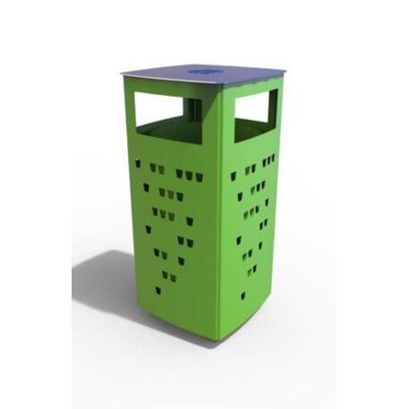 Metal litter bin 'STF/18-07-53/60L'