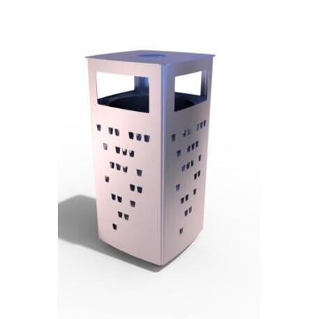 Metal litter bin 'STF/18-07-53/60L'