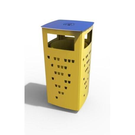 Metal litter bin 'STF/18-07-53/60L'