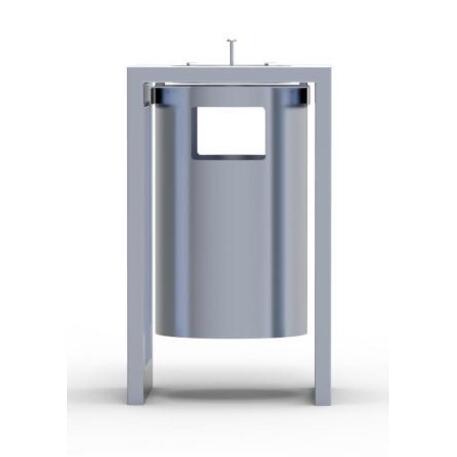 Metal litter bin 'STF/18-07-50/55L'