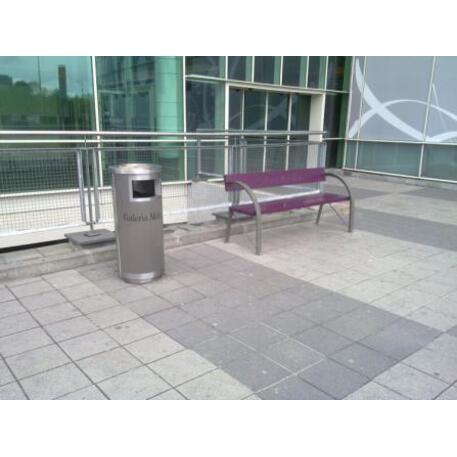 Metal litter bin 'STF/18-07-48/50L'