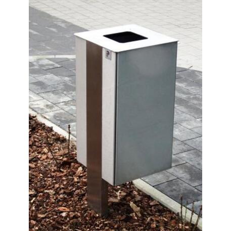 Metal litter bin 'STF/18-07-37/40L'