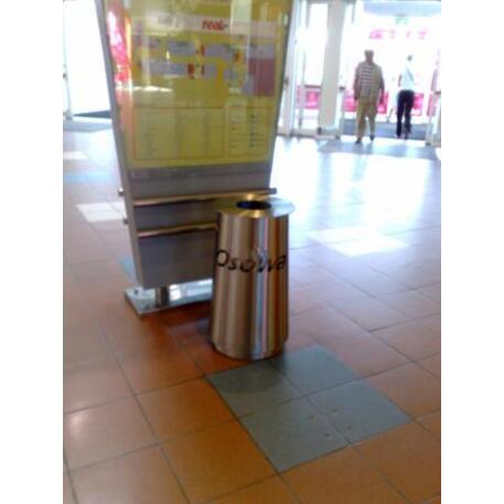 Metal litter bin 'STF/18-07-32/50L'