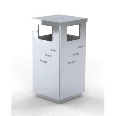 Metal litter bin 'STF/18-07-28/30L'