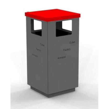 Metal litter bin 'STF/18-07-28/30L'